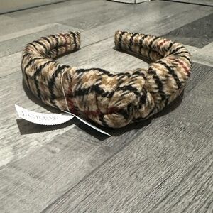 J.Crew Houndstooth Knot Headband Wool Blend